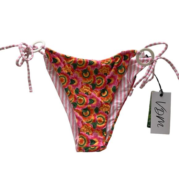 VDM Revolve Multicolor Reversible Swim Adjustable String Bikini Bottoms Bundle - Picture 2 of 13